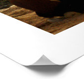 Poster weiß (24"x18") Padang Beach Bali (Ecke)