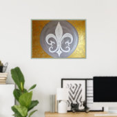 Poster "Weiße Lilie" (Heimbüro)