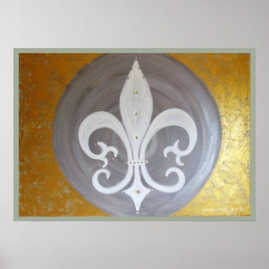 Poster "Weiße Lilie" (Vorne)