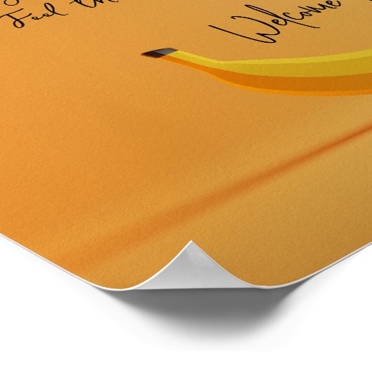 Poster Welcome Zuhause (Ecke)