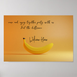Poster Welcome Zuhause