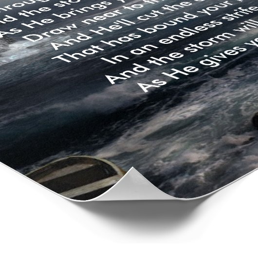 Poster: "Wenn der Sturm tief wird" Poster (Ecke)