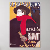 Poster-Werbung Aristide Bruant Poster (Vorne)