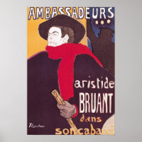 Poster-Werbung Aristide Bruant
