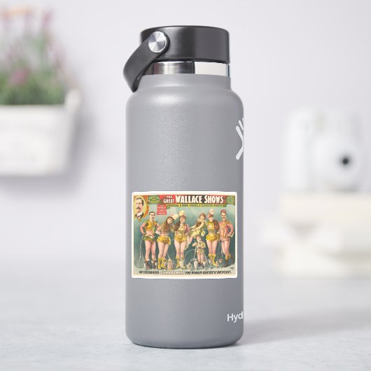 Poster-Werbung Die große Szene zeigt Zirkus Aufkleber (HydroFlask)