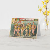 Poster-Werbung Die große Szene zeigt Zirkus Karte (Gelbe Blume)