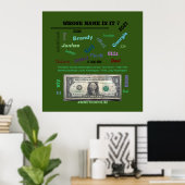 Poster, wessen Name ist es? 32x32 /MMETROPOLIM-Des Poster (Heimbüro)