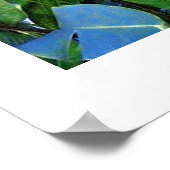 Poster white (18" x 24") The Red Flowers Bali (Ecke)