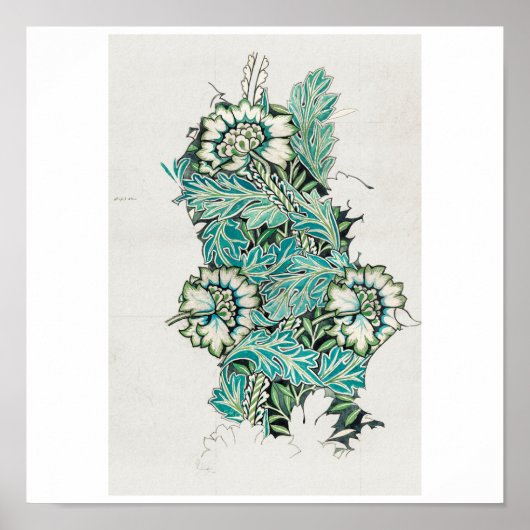 POSTER: WILLIAM MORRIS : ANEMONE WATERCOLOR POSTER (Vorne)
