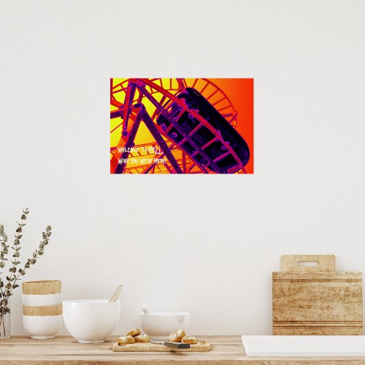 Poster - Willkommen in der Hölle. (Küche)