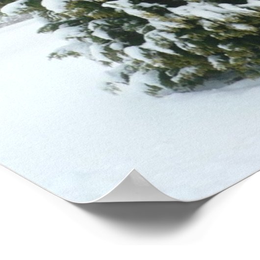 Poster Winter Szene (Ecke)