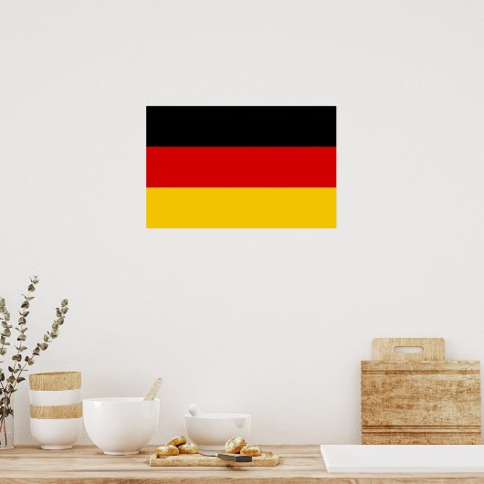 Poster with Flag of Germany (Küche)