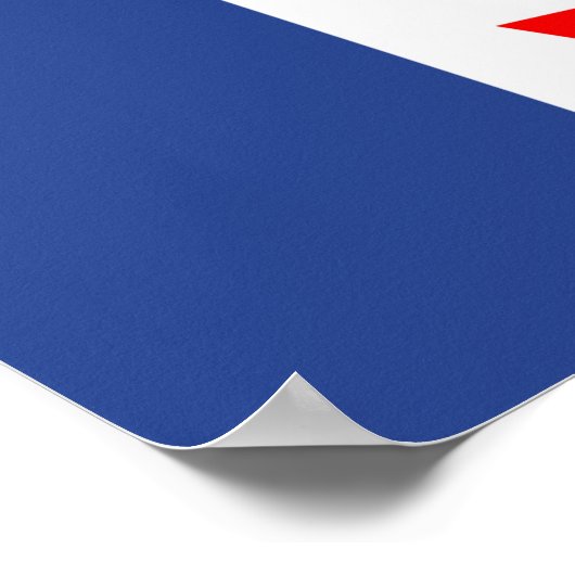 Poster with Flag of Toronto, Canada (Ecke)