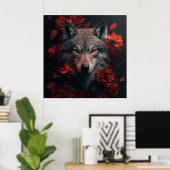 Poster Wolf (Heimbüro)
