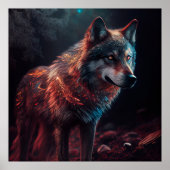 Poster Wolf (Vorne)