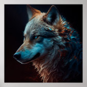 Poster Wolf (Vorne)