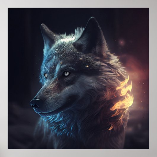 Poster Wolf (Vorne)