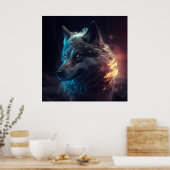 Poster Wolf (Küche)