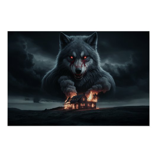 Poster Wolf Feu (Vorderseite)