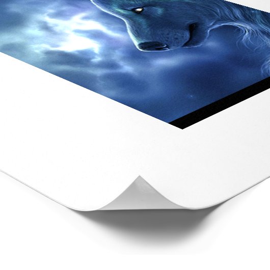 Poster-Wolf Poster (Ecke)