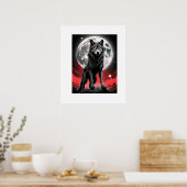 poster,wolf,poster wolf,posters,muur deco poster (Küche)