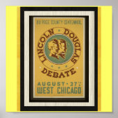 Poster-WPA Chicago-Lincoln Douglas Debatten Poster (Vorne)