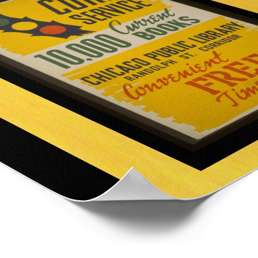 Poster-WPA Chicago-Public Library-WPA Poster (Ecke)