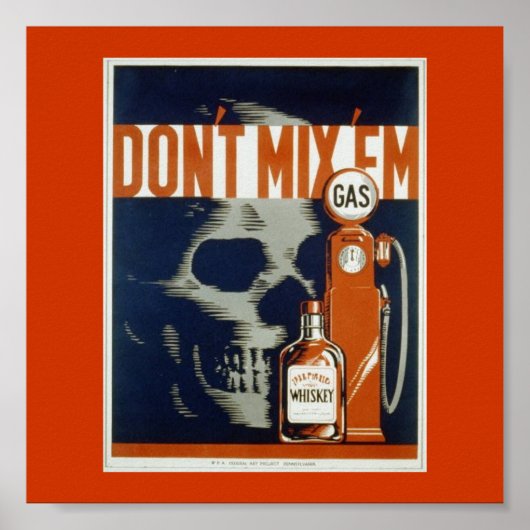 Poster-WPA-Don't Mix 'Em Poster (Vorne)