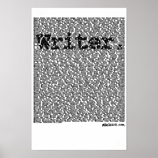 Poster "Writer" (Vorne)