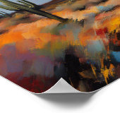 Poster Wüste Regen Abstrakt (Ecke)