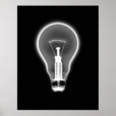 Poster - X-RAY LIGHT BULB BLACK B&W (Vorne)