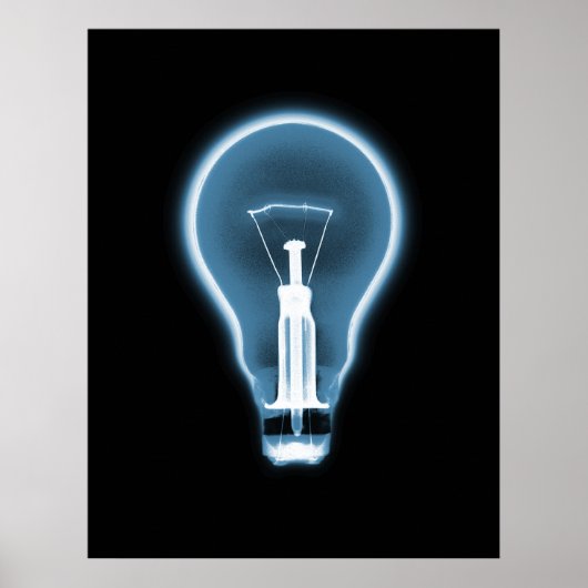 Poster - X-RAY LIGHT BULB BLACK BLUE (Vorne)
