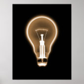 Poster - X-RAY LIGHT BULB BLACK ORANGE (Vorne)