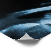 POSTER- X-RAY MUSIC SKELETON BLACK BLUE POSTER (Ecke)