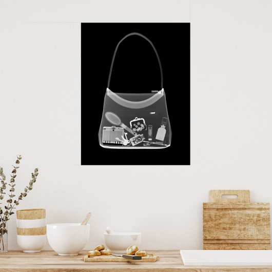 POSTER - X-RAY PURSE BLACK GRAY (Küche)