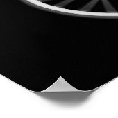 POSTER - X-RAY SKELETON BIKING BLACK GRAY (Ecke)