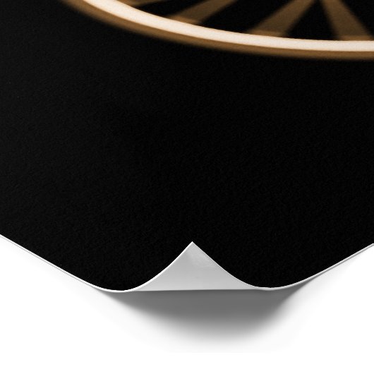 POSTER - X-RAY SKELETON BIKING BLACK ORANGE (Ecke)