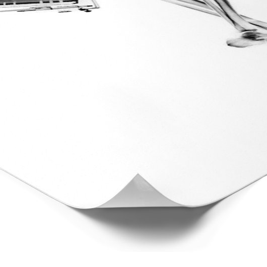 Poster - X-Ray Skeleton Couple Travelling Blk What (Ecke)