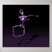 POSTER - X-RAY SKELETON JOY LEAP BLK PURPLE (Vorne)