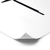 Poster - X-Ray Skelett - Lila (Ecke)