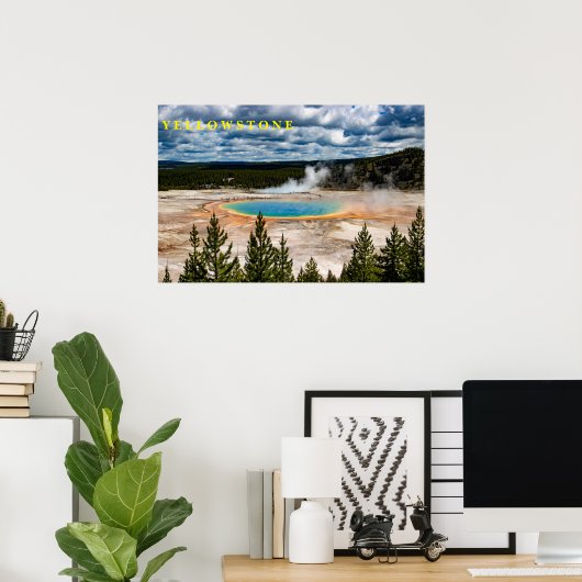 Poster Yellowstone Hot Pot (Heimbüro)