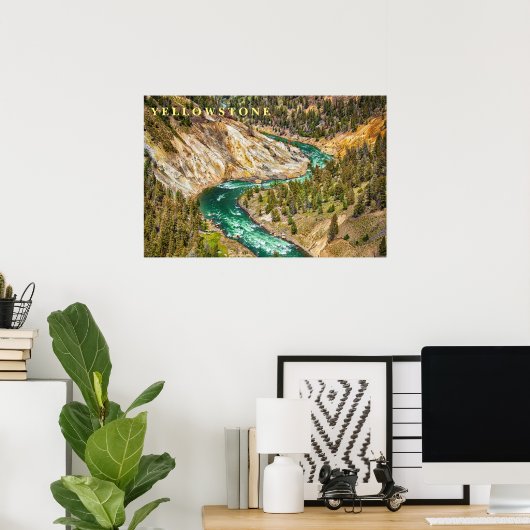 Poster Yellowstone River Canyon (Heimbüro)