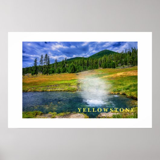 Poster Yellowstone Thermal Hot Pot (Vorne)