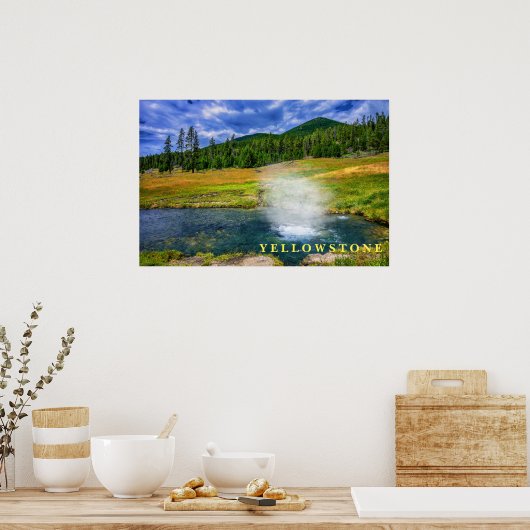 Poster Yellowstone Thermal Hot Pot (Küche)