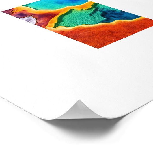 Poster Yellowstone Thermal Hot Pot (Ecke)