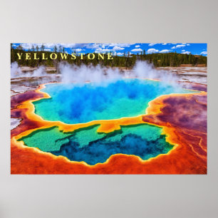 Poster Yellowstone Thermal Hot Pot