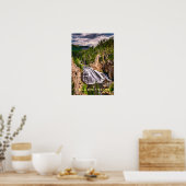 Poster Yellowstone Wasserfall (Küche)