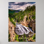 Poster Yellowstone Wasserfall (Vorne)