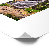 Poster Yellowstone Wasserfall (Ecke)