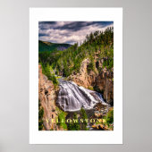 Poster Yellowstone Wasserfall (Vorne)